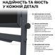 Поворотна двустороння крейдяна магнітна дошка 100&times;200 см (графіт) в темному каркасі 222-2-609 фото 5