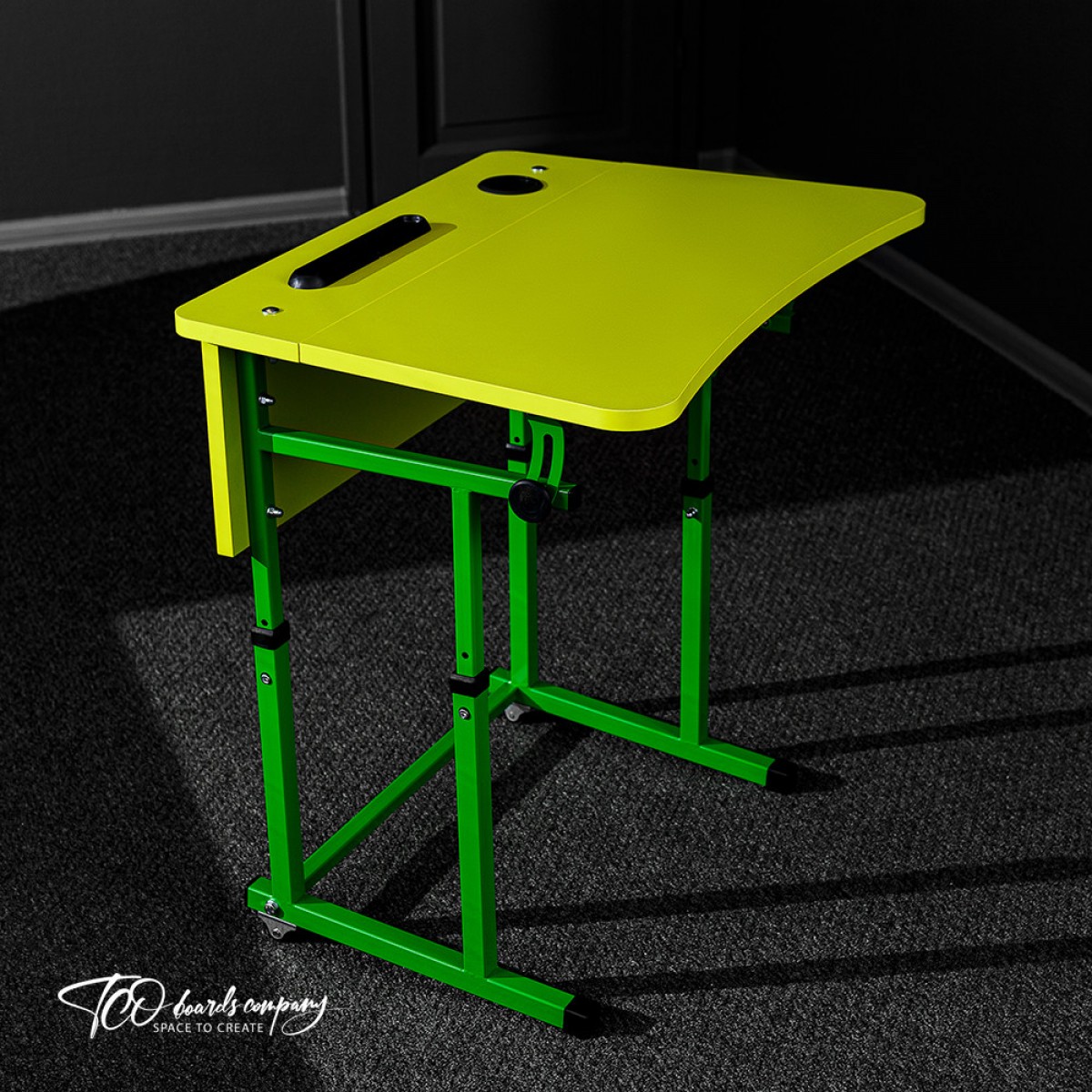 Комплект парта + стілець одномісний (зелений колір)