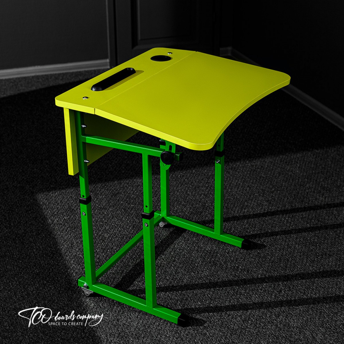 Комплект парта + стілець одномісний (зелений колір)