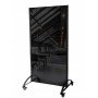 Office glass partition black 2000x1080 mm